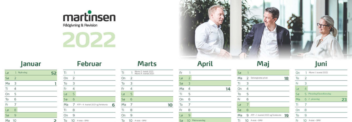Gå ikke glip af de vigtige datoer i 2022, som du skal være opmærksom på